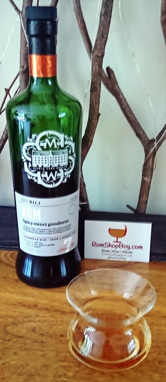 SMWS R11.1: "Spicy Sweet Goodness": Bottle and Glass
