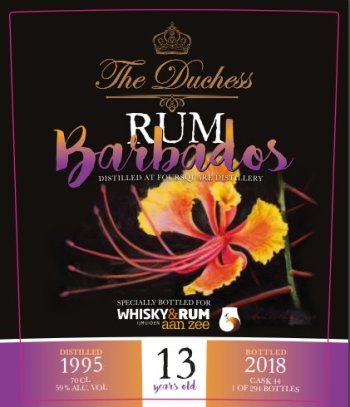 The Duchess Barbados Foursquare 13yo Rum: Label (Photo From Internet)