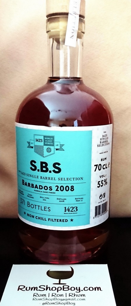 SBS Barbados 2008 Rum (Foursquare): Bottle