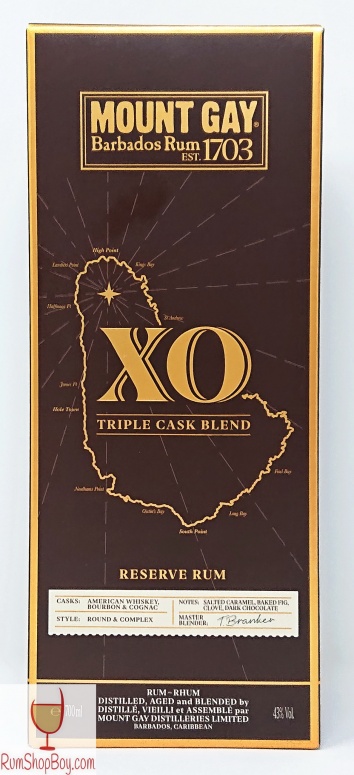 Mount Gay XO Triple Cask Blend Box